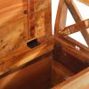 VIDAXL Halbank 103x33x72 cm massief gerecycled hout online kopen