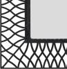 VidaXL Tuin wandspiegel gebogen 60x110 cm zwart online kopen