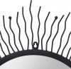 VidaXL Tuin wandspiegel sunburst 80 cm zwart online kopen
