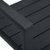 VidaXL Tuinbank hout look 120 cm HDPE zwart online kopen
