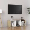 VidaXL Tv meubel 107x35x37 cm spaanplaat wit en sonoma eikenkleurig online kopen