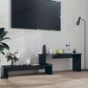 VidaXL Tv meubel 180x30x43 cm spaanplaat hoogglans zwart online kopen