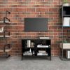 VidaXL Tv meubel met metalen poten 69, 5x30x50 cm zwart online kopen