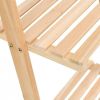 VidaXL Wandrek ladder 41, 5x30x176 cm cederhout online kopen