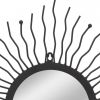 VidaXL Wandspiegel sunburst 60 cm zwart online kopen