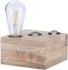 Light&Living Tafellamp Rinca naturel hout 15 x 15 x 9 online kopen