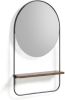 Kave Home Marcolina staal en MDF spiegel, 37 x 58 cm online kopen