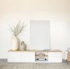 Kave Home Abilen eikenfineer TV meubel met 2 deuren en 2 lades in online kopen