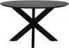 LABEL51 Ronde Eettafel 'Zico' 140cm, Mangohout, kleur Zwart online kopen