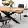 Sohome Eettafel 'Yannick Spider' Mangohout en staal, 160 x 90cm online kopen