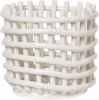 Ferm Living Ceramic Basket Offwhite Small online kopen