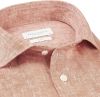 Profuomo Slim fit overhemd van linnen met cut away kraag online kopen