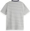 Scotch and Soda T shirts Classic cotton elastane crewneck t shirt Wit online kopen