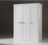 Vipack 3 deurs kledingkast Lewis wit 200x145x59 cm Leen Bakker online kopen