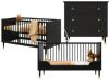 Bopita Babykamer Cloë, 2 delig 70 x 140 cm cabriolet mat zwart online kopen