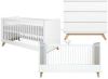 Bopita Babykamer Lynn 2 delig ombouwbaar 70 x 140 cm wit/natuur online kopen