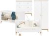Bopita Babykamer Paris 3 delig 70 x 140 cm cabriolet wit/natuur online kopen