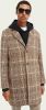 Scotch and Soda Jassen Single breasted Wool blend Overcoat Bruin online kopen