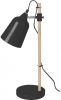 Leitmotiv Tafellampen Table lamp Wood like metal Zwart online kopen