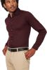 Desoto Overhemd Strijkvrij Modern Kent Donkerpaars , Rood, Heren online kopen