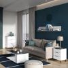 Germania Nachtkastje Gw california 41x40x60 Cm Wit En Marmerkleurig online kopen