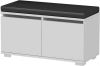 Homemania Schoenenkast met poef Drago 80x35x42 cm wit en zwart online kopen