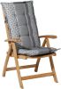 Madison Tuinkussens Hoge Rug Pasa Grey 123x50 Grijs online kopen