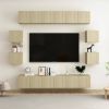 VidaXL 10 delige Tv meubelset spaanplaat sonoma eikenkleurig online kopen