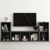 VidaXL 3 delige Tv meubelset spaanplaat grijs online kopen
