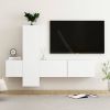 VidaXL 3 delige Tv meubelset spaanplaat wit online kopen