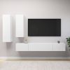 VidaXL 4 delige Tv meubelset spaanplaat wit online kopen