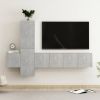 VidaXL 5 delige Tv meubelset spaanplaat betongrijs online kopen