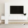 VidaXL 5 delige Tv meubelset spaanplaat wit online kopen