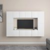 VidaXL 8 delige Tv meubelset spaanplaat wit online kopen