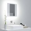 VidaXL Badkamerkast met spiegel en LED 40x12x45 cm hoogglans wit online kopen