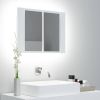 VidaXL Badkamerkast met spiegel en LED 60x12x45 cm wit online kopen