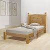 VidaXL Bed met matras Mexicaans grenenhout Corona stijl 90x200 cm online kopen