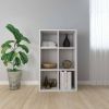 VidaXL Boekenkast/dressoir 66x30x97, 8 cm bewerkt hout hoogglans wit online kopen