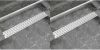 VidaXL Doucheafvoer 2 st rechthoekig lijn 830x140 mm roestvrij staal online kopen