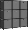 VidaXL Kast met 9 vakken met boxen 103x30x107, 5 cm stof zwart online kopen