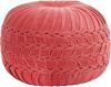 VidaXL Poef smock ontwerp 40x30 cm katoenfluweel roze online kopen