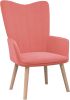 VidaXL Relaxstoel fluweel roze online kopen