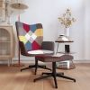 VidaXL Relaxstoel met voetenbank patchwork stof online kopen
