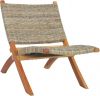 VidaXL Relaxstoel natuurlijk kubu rattan en massief mahoniehout online kopen