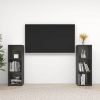 VidaXL Tv meubelen 2 st 107x35x37 cm spaanplaat grijs online kopen