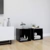 VidaXL Tv meubelen 2 st 37x35x37 cm spaanplaat zwart online kopen