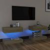 VidaXL Tv meubelen 2 St Met Led verlichting 60x35 Cm Sonoma Eikenkleurig online kopen