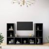 VidaXL Tv meubelen 3 st 107x35x37 cm spaanplaat grijs online kopen