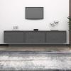 VidaXL Tv meubelen 3 st massief grenenhout grijs online kopen