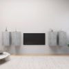 VidaXL Tv meubelen 4 st 30, 5x30x60 cm spaanplaat betongrijs online kopen